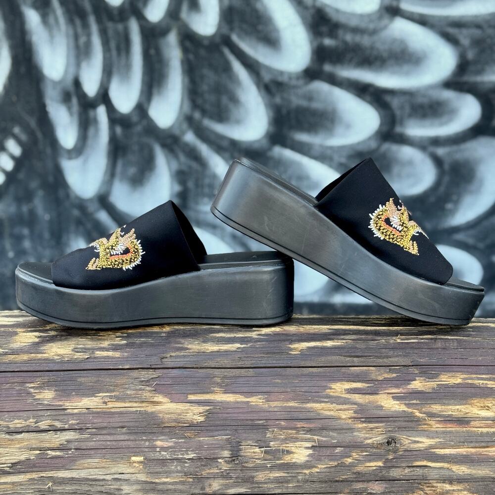 Y2k Bebe Dragon Platform Slides Size 9 - image 4